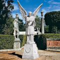 chinese stone carving large outdoor decoration garden marble stone angel sculpture